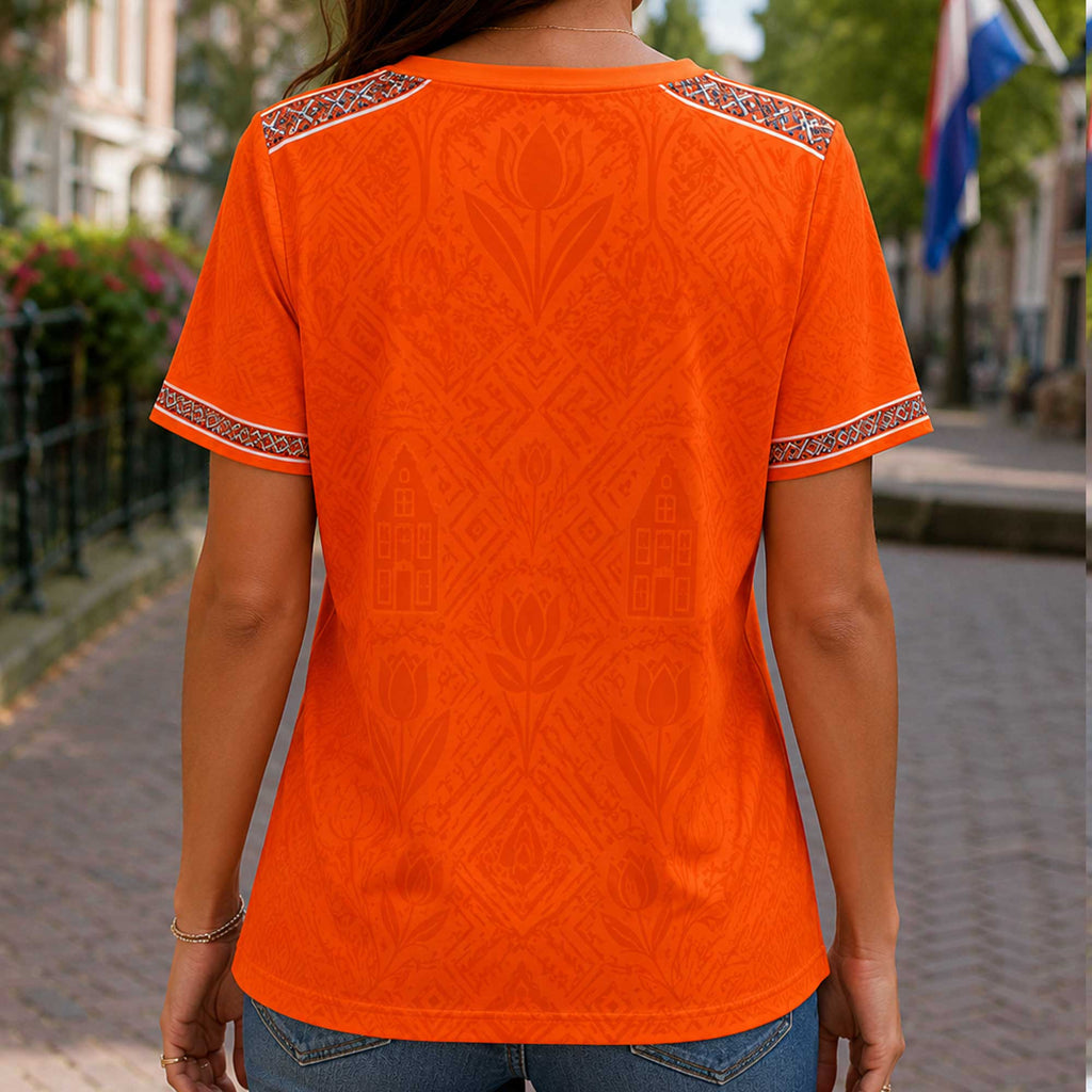 Netherlands Wc26 Heritage Women V-neck Shirt