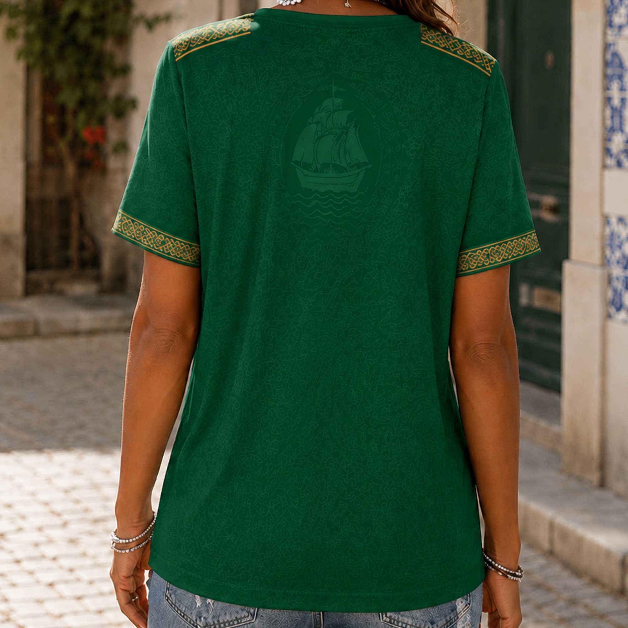 Portugal Wc26 Heritage Women V-neck Shirt