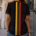 Belgium Wc26 Heritage Women V-neck Shirt
