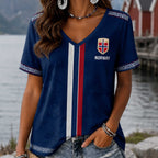 Norway Wc26 Heritage Women V-neck Shirt