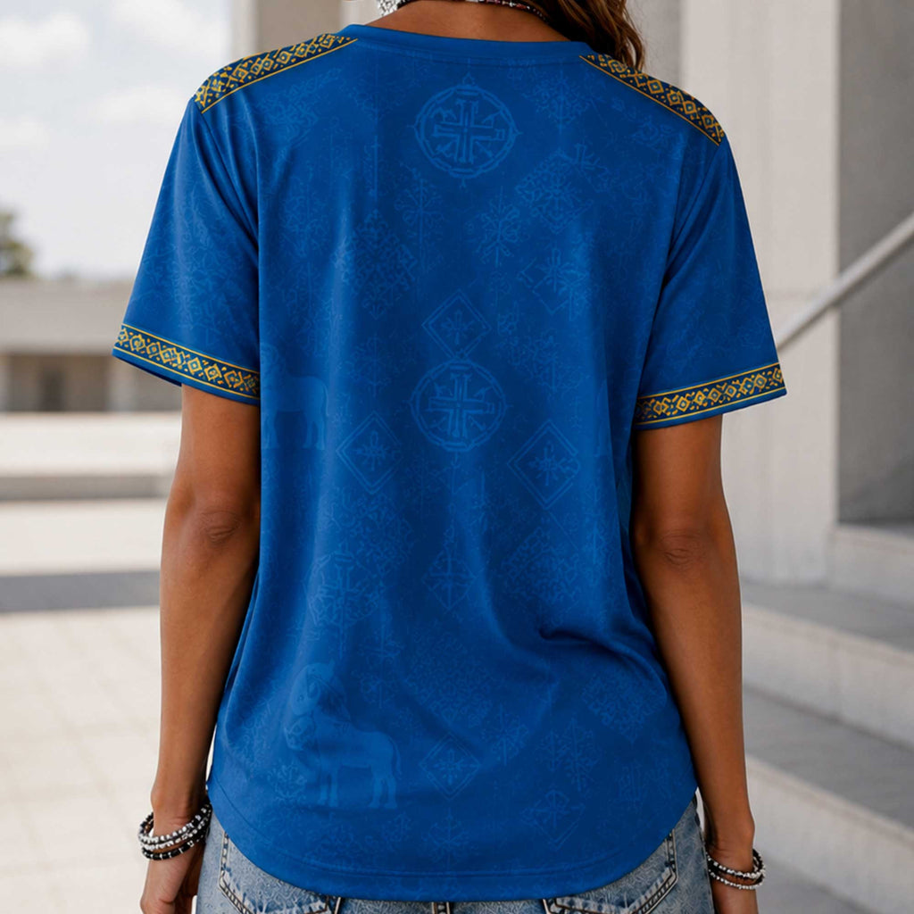 Sweden Wc26 Heritage Women V-neck Shirt