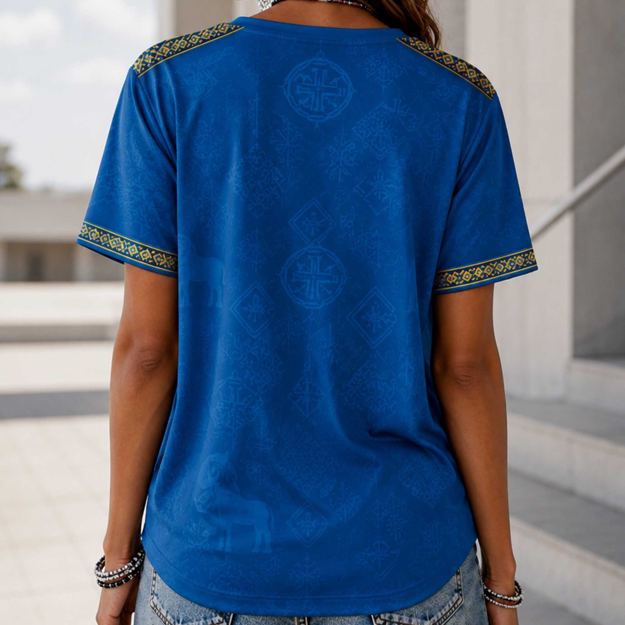 Sweden Wc26 Heritage Women V-neck Shirt