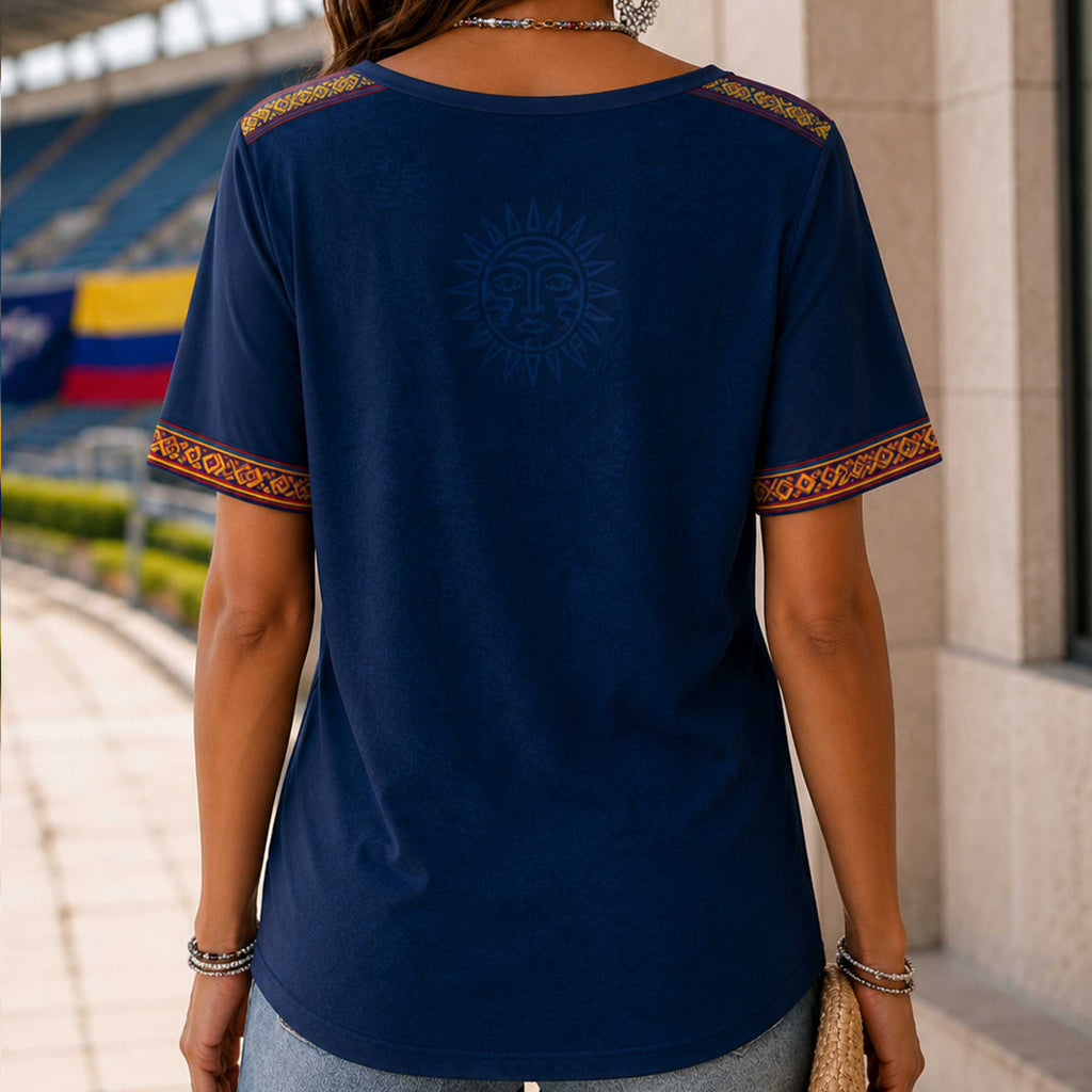 Colombia Wc26 Heritage Women V-neck Shirt
