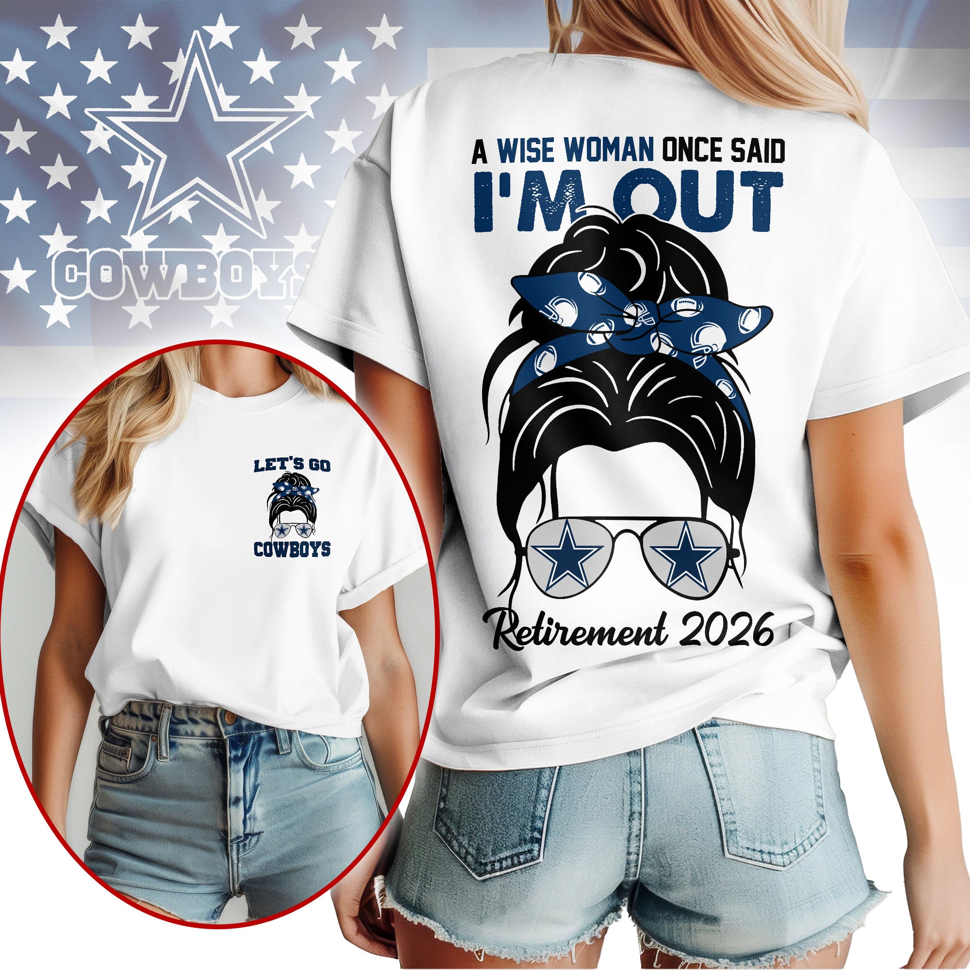 D.cowboys | Premium  Retirement 2026 Spirit 3d T-shirt Nf1