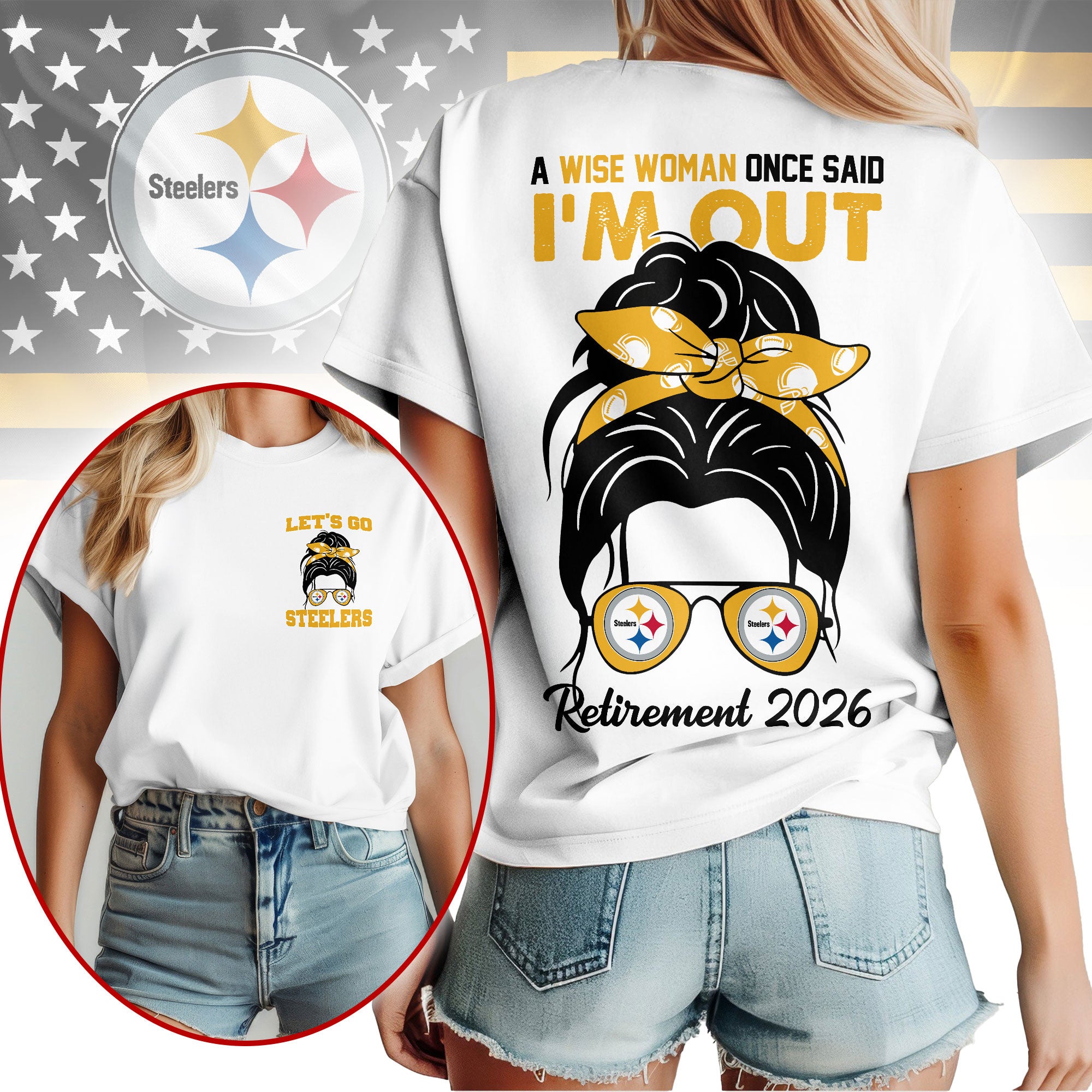 P.steelers | Premium  Retirement 2026 Spirit 3d T-shirt Nf1