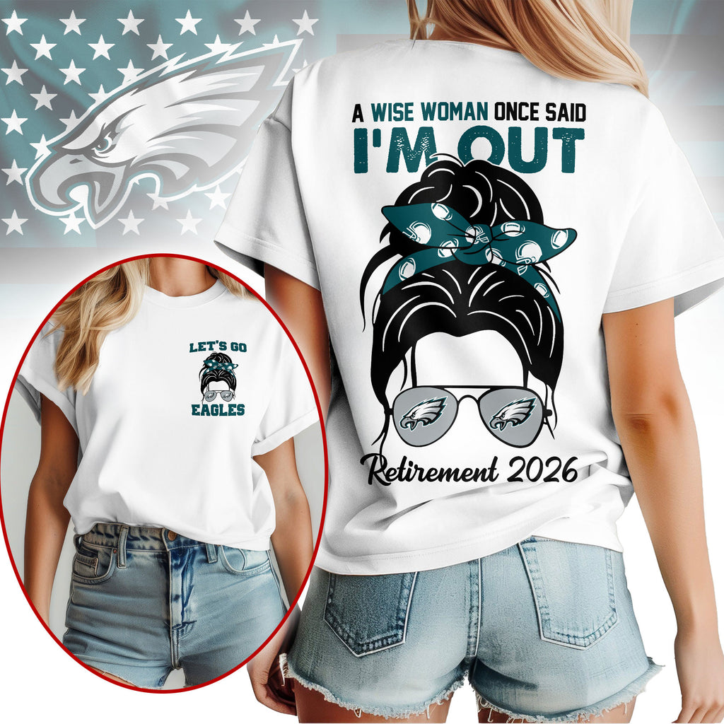 P.eagles | Premium  Retirement 2026 Spirit 3d T-shirt Nf1