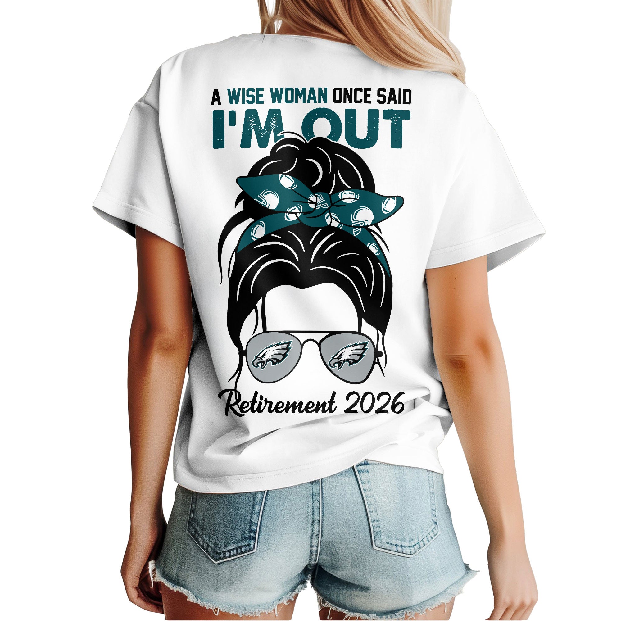 P.eagles | Premium  Retirement 2026 Spirit 3d T-shirt Nf1