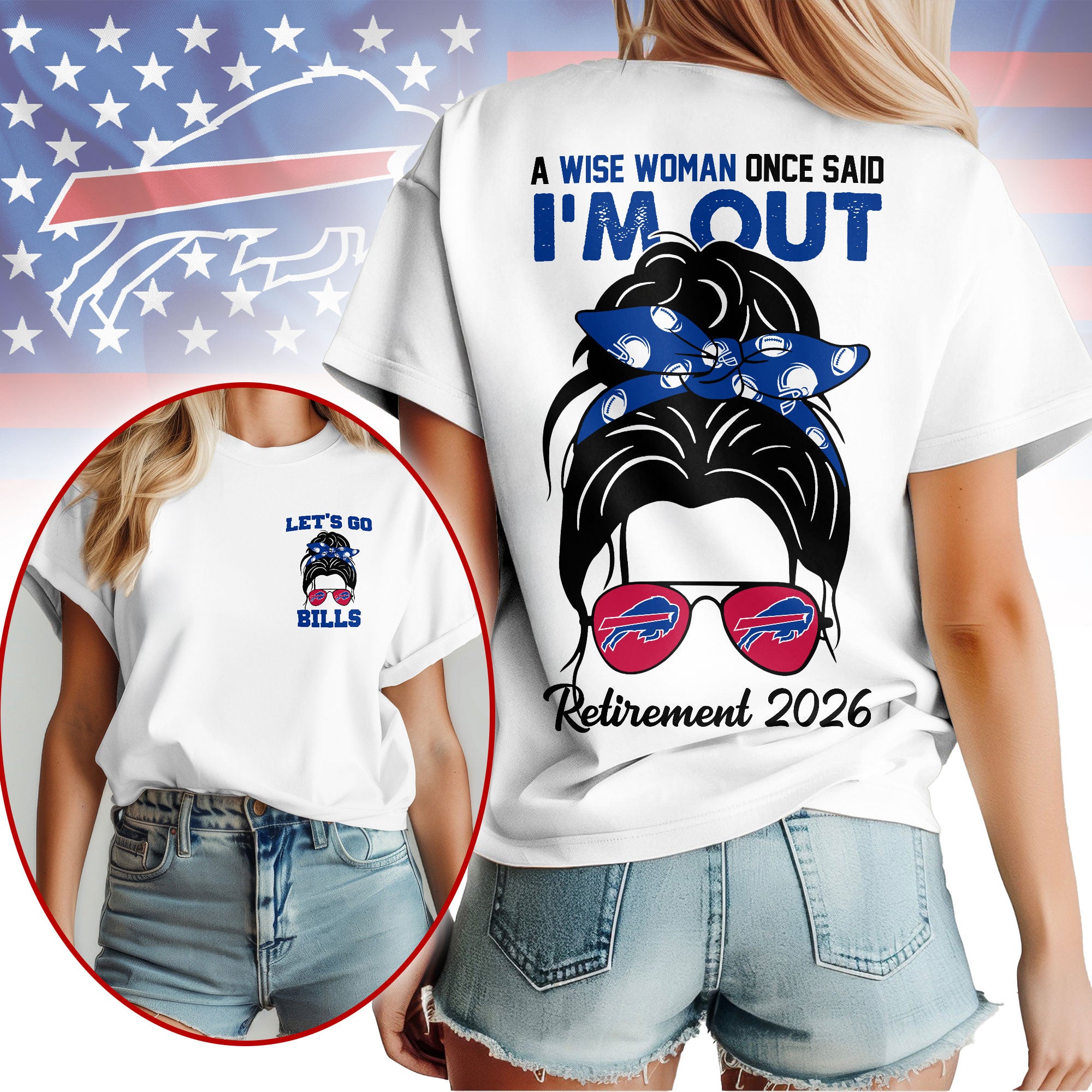 B.bills | Premium  Retirement 2026 Spirit 3d T-shirt Nf1