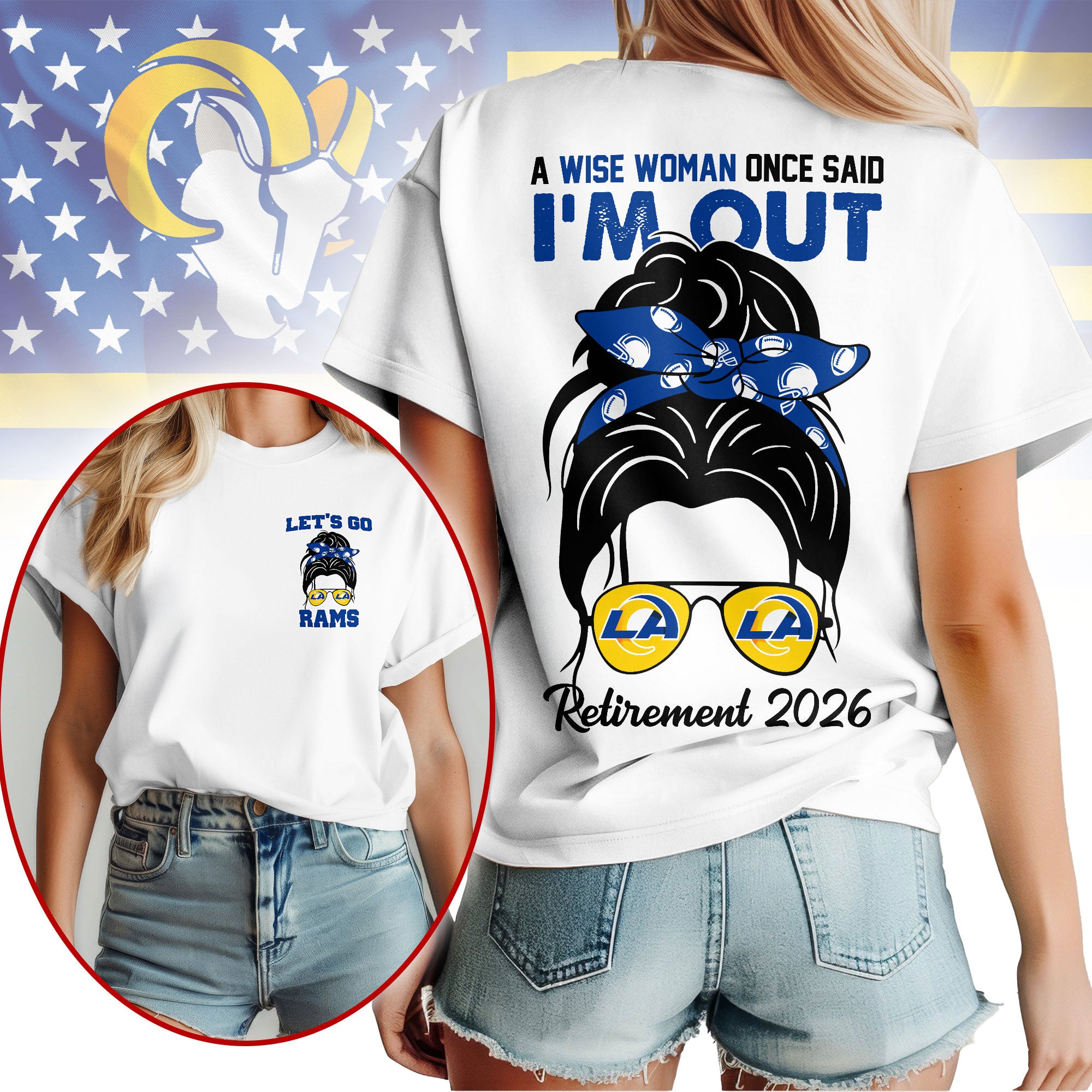 La.rams | Premium  Retirement 2026 Spirit 3d T-shirt Nf1