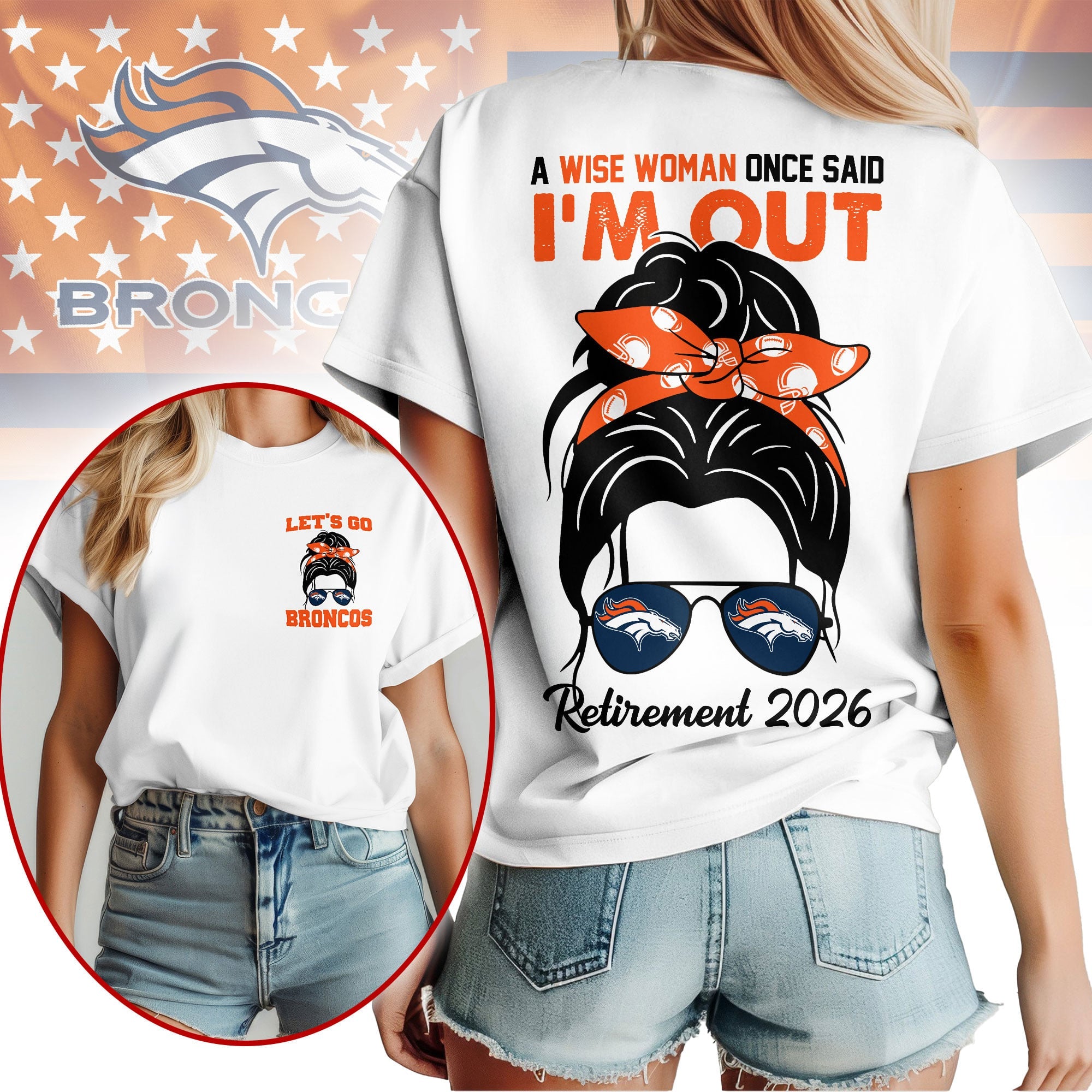 D.broncos | Premium  Retirement 2026 Spirit 3d T-shirt Nf1