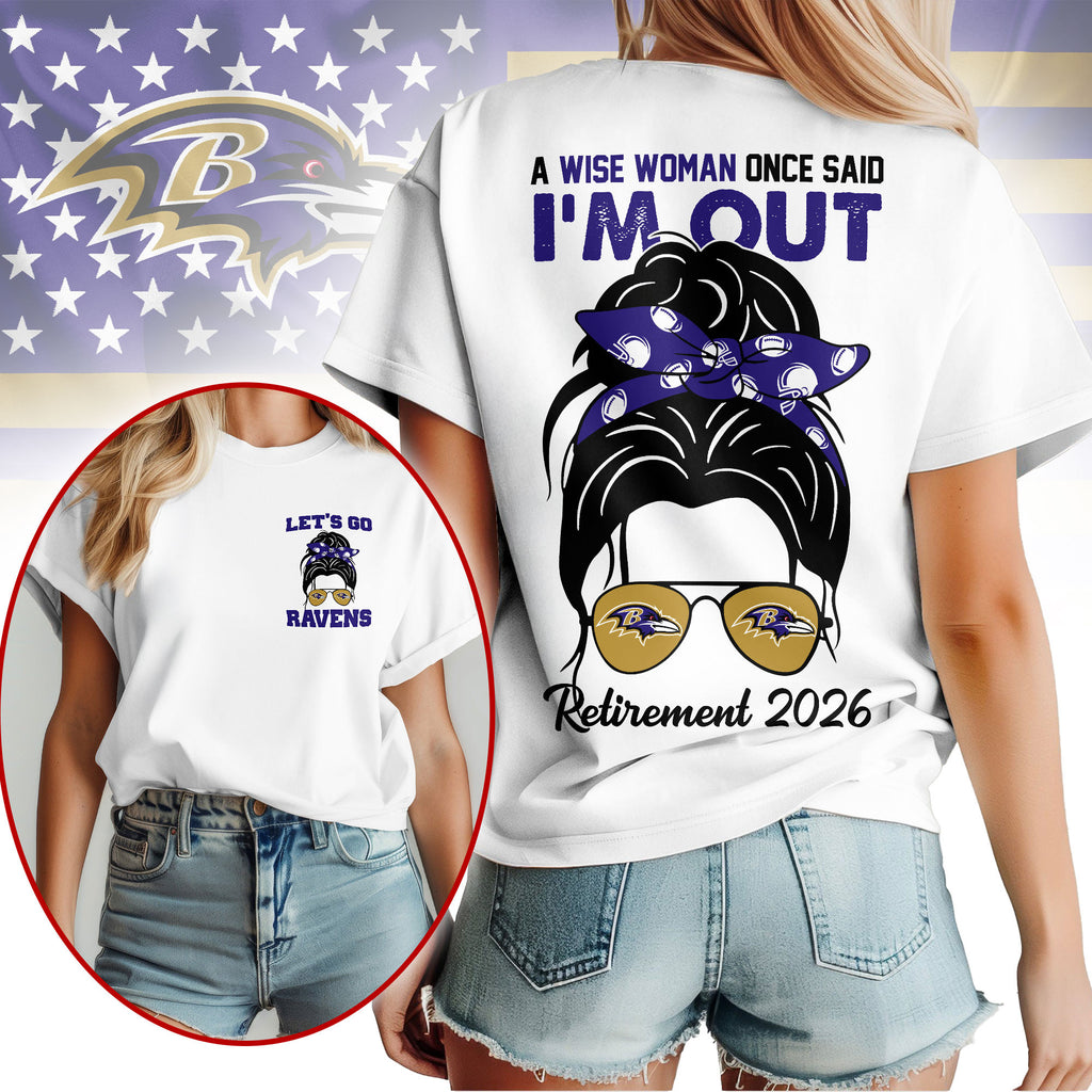 B.ravens | Premium  Retirement 2026 Spirit 3d T-shirt Nf1