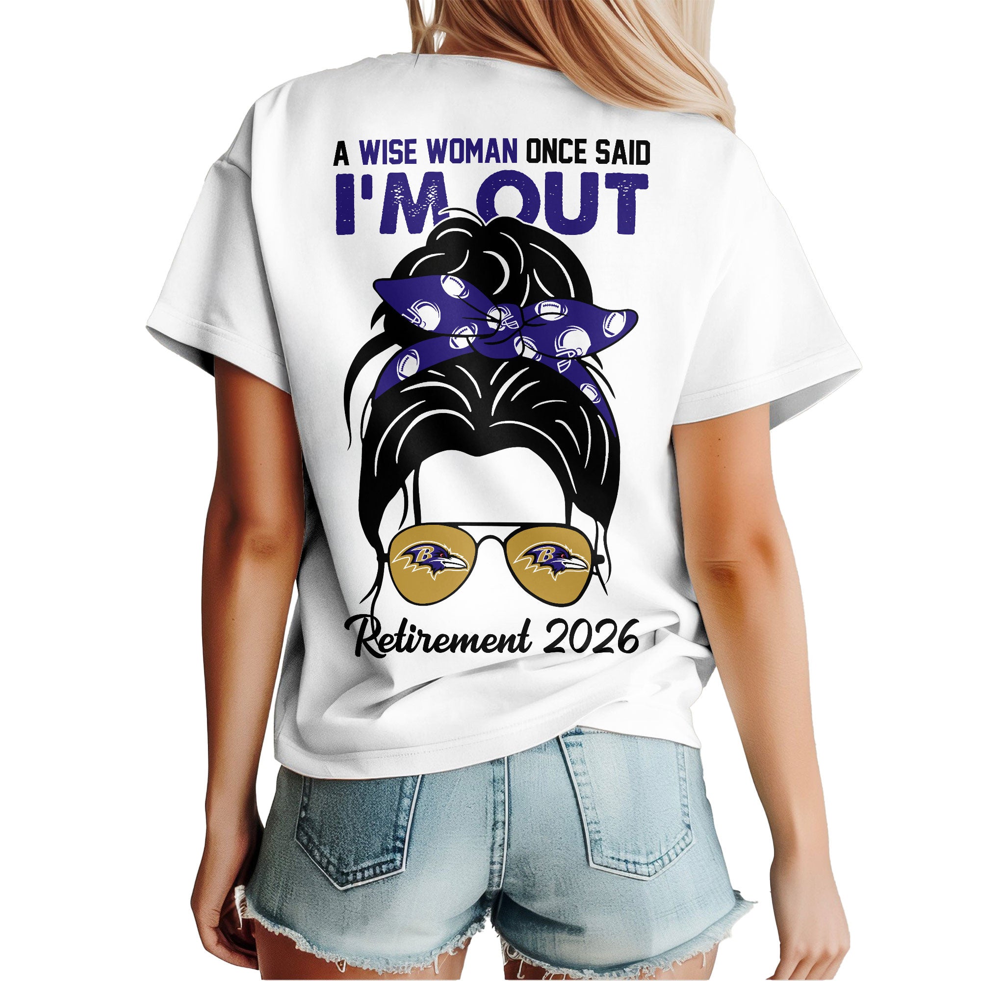 B.ravens | Premium  Retirement 2026 Spirit 3d T-shirt Nf1