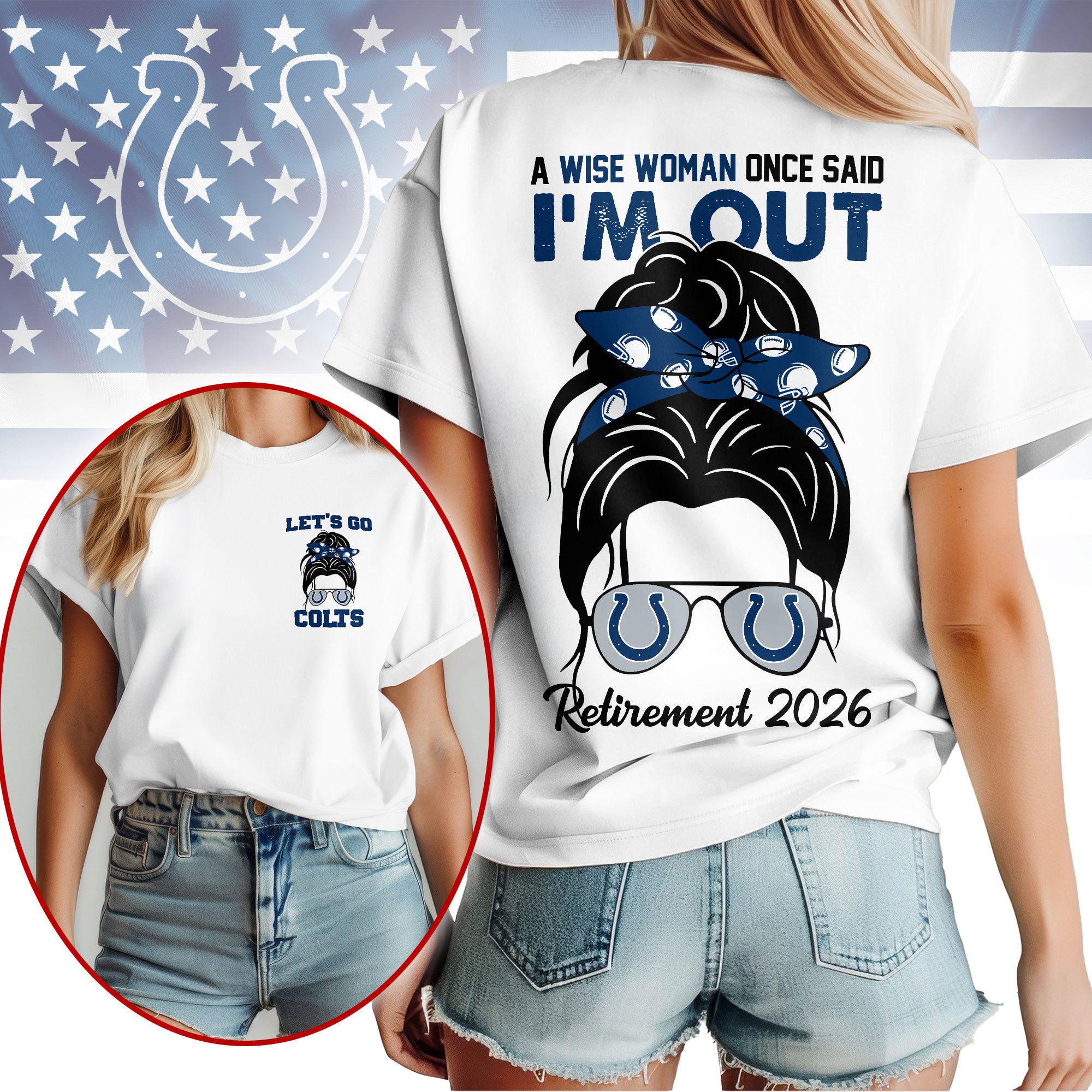 I.colts | Premium  Retirement 2026 Spirit 3d T-shirt Nf1