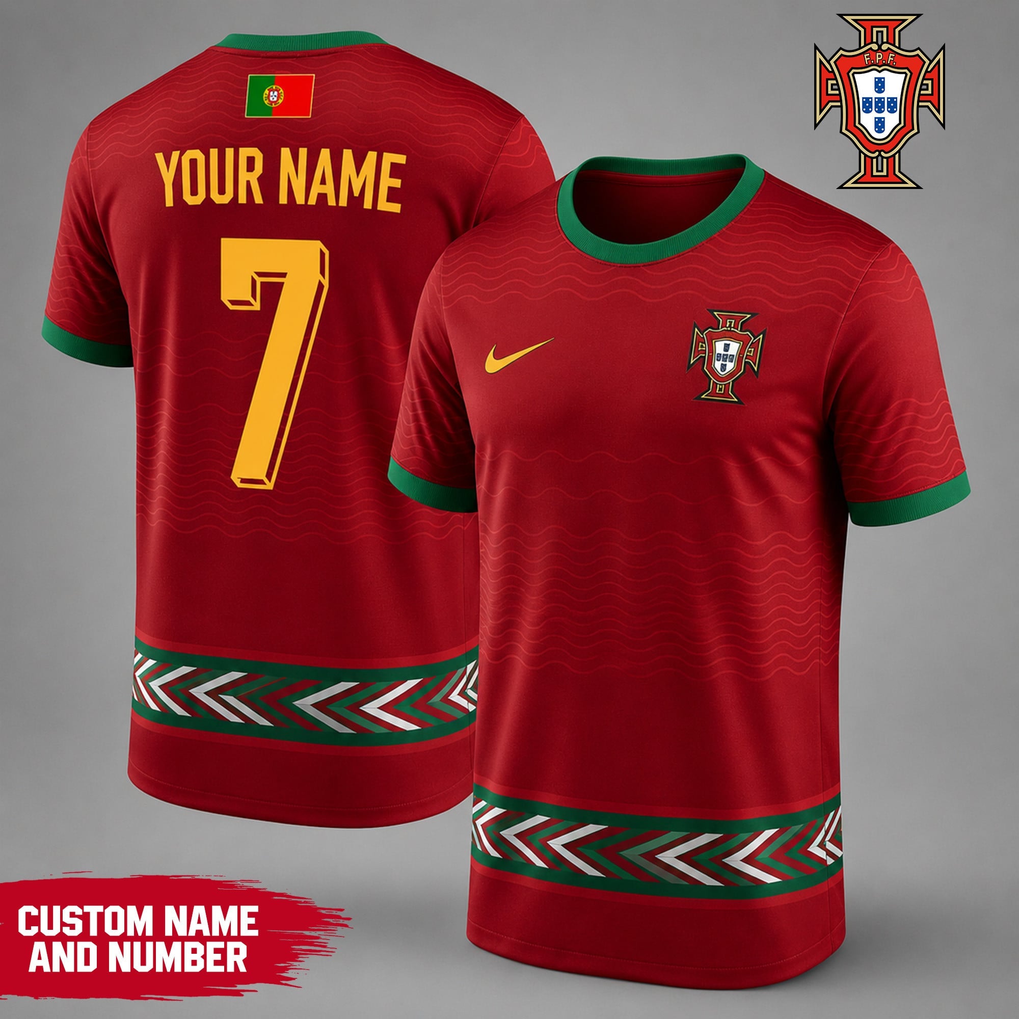 Portugal | Premium Wc26 National Team Inspired Custom 3d Shirt