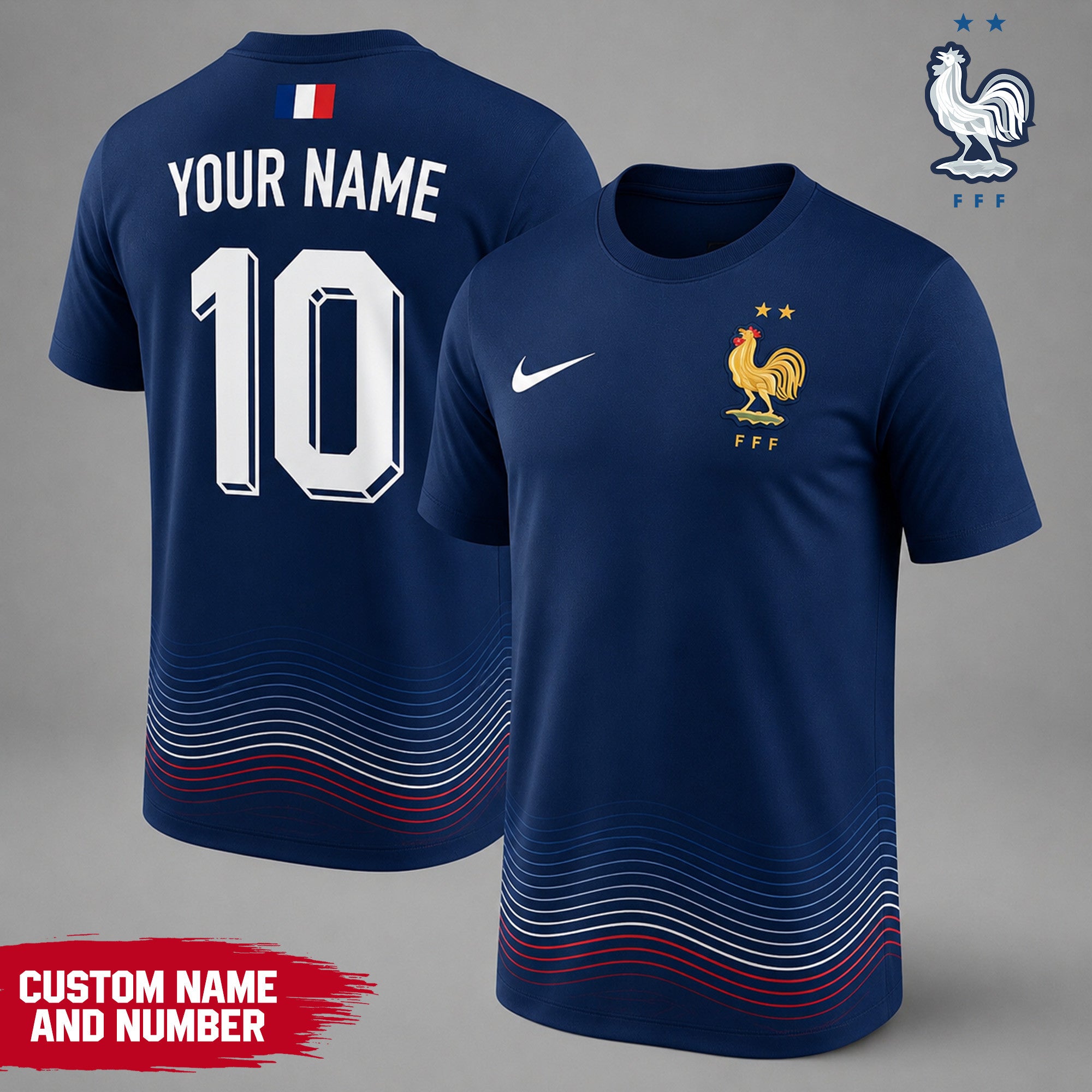 France | Premium Wc26 National Team Inspired Custom 3d Shirt