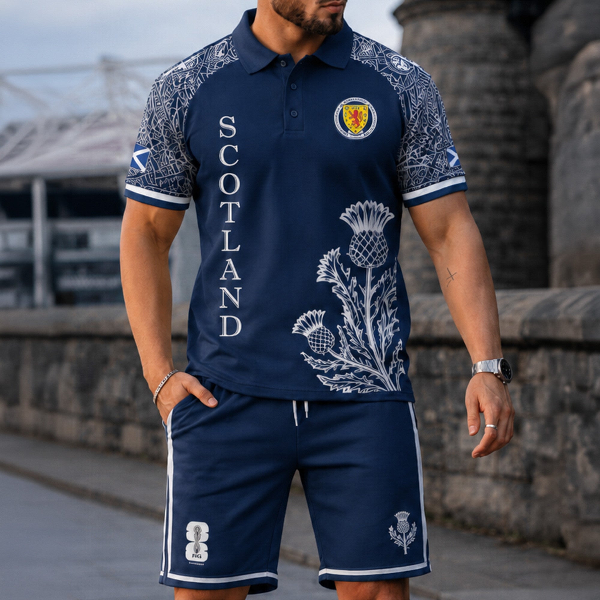 Scotland Wc26 Polo Short Set Pvt015