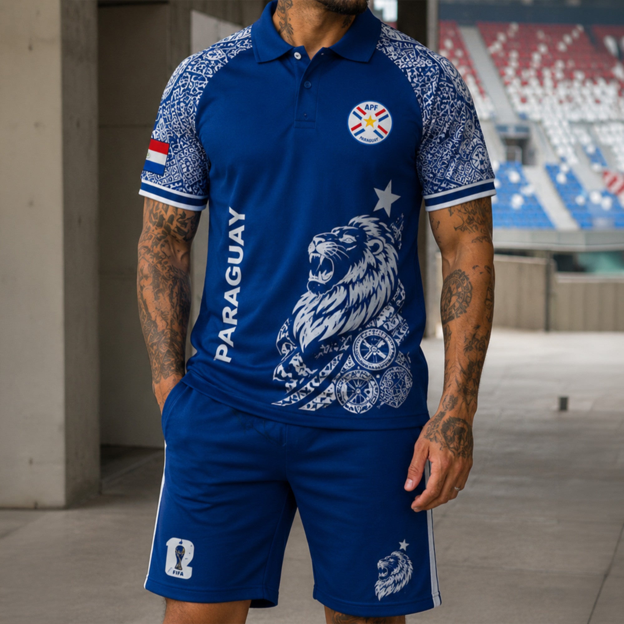 Paraguay Wc26 Polo Short Set Pvt015