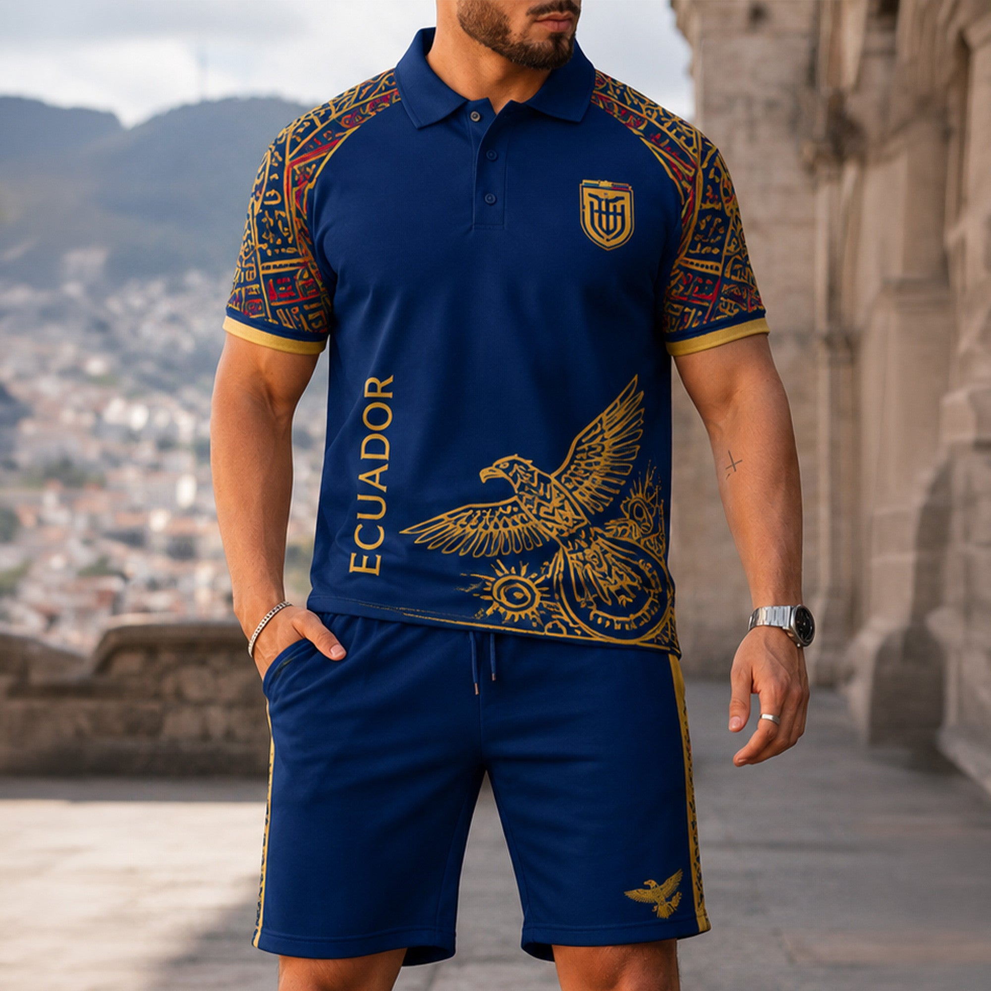 Ecuador Wc26 Polo Short Set Pvt015