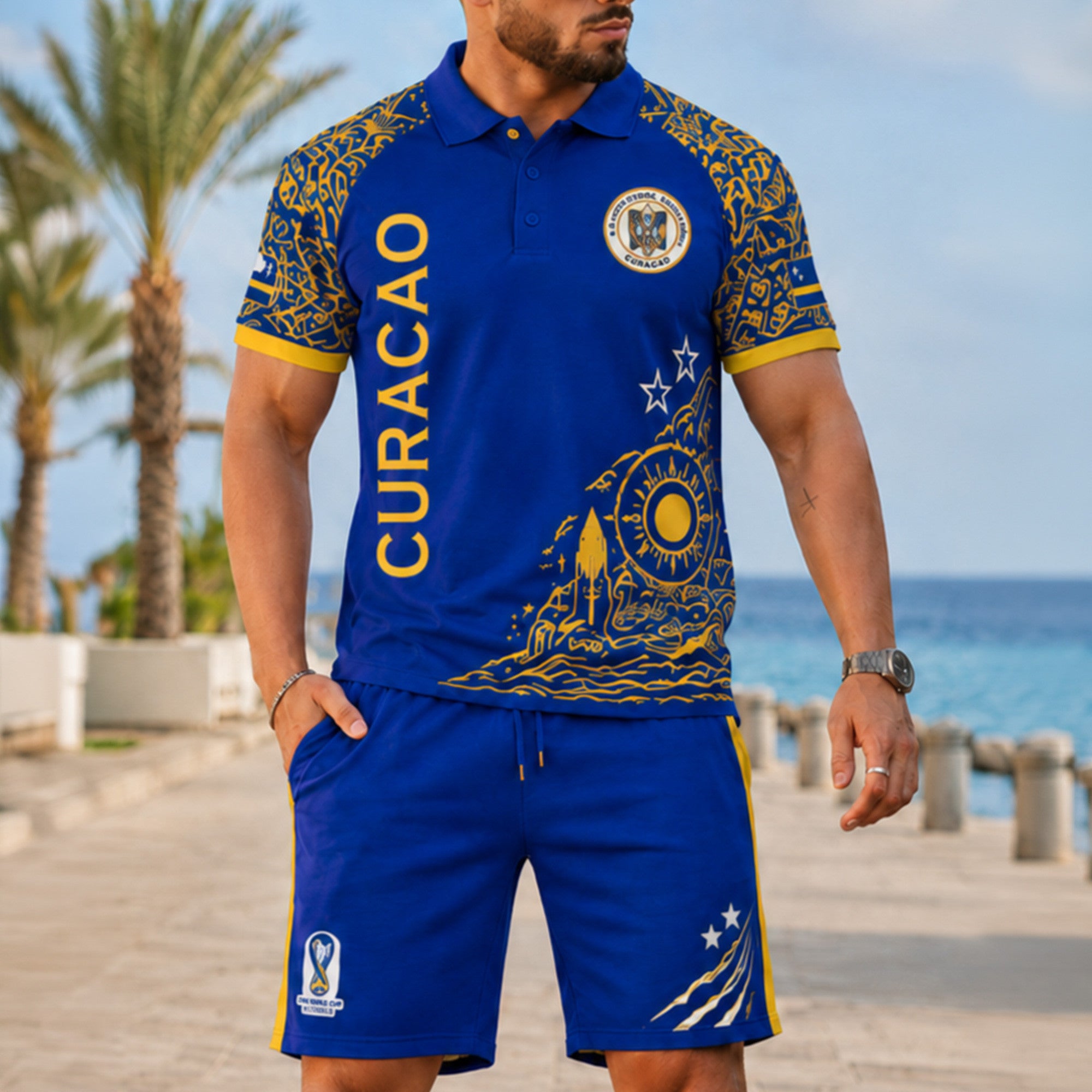 Curaçao Wc26 Polo Short Set Pvt015