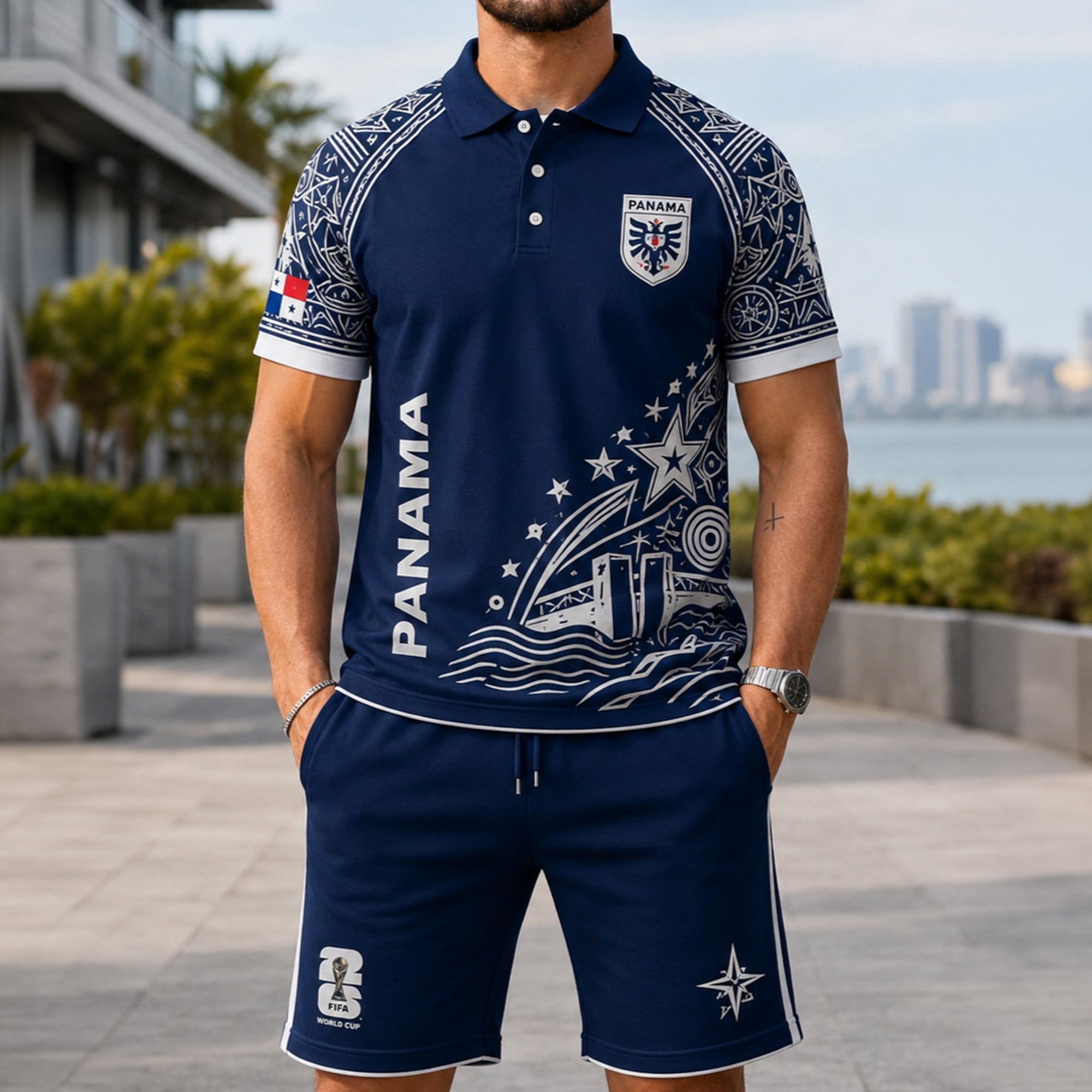 Panama Wc26 Polo Short Set Pvt015