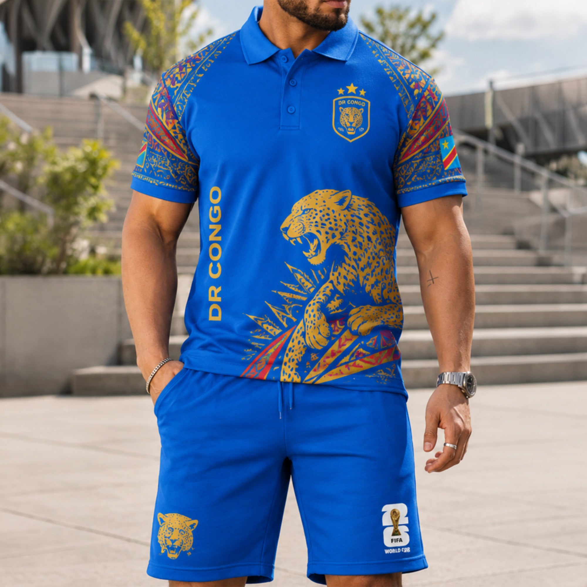 Dr Congo Wc26 Polo Short Set Pvt015