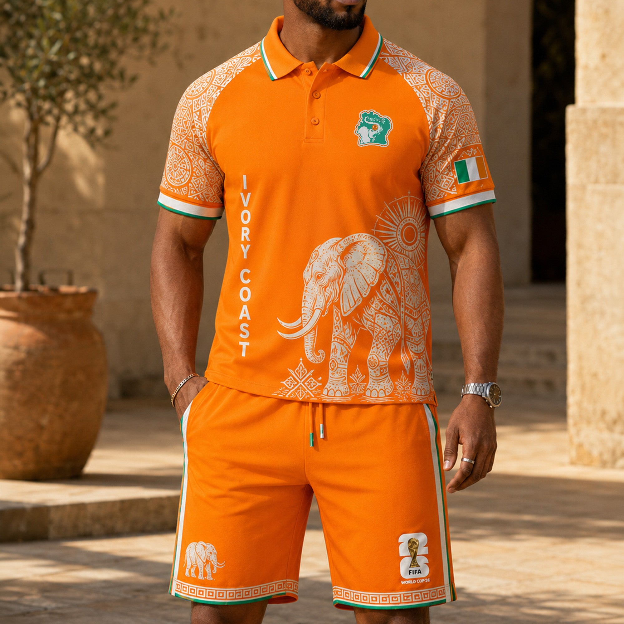Ivory Coast Wc26 Polo Short Set Pvt015