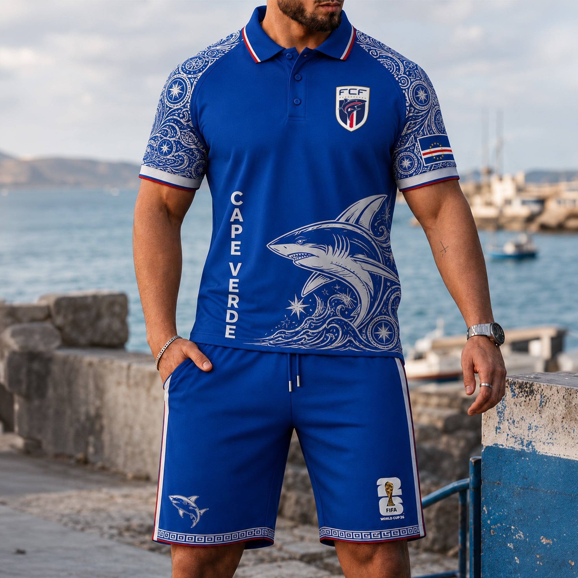 Cape Verde Wc26 Polo Short Set Pvt015
