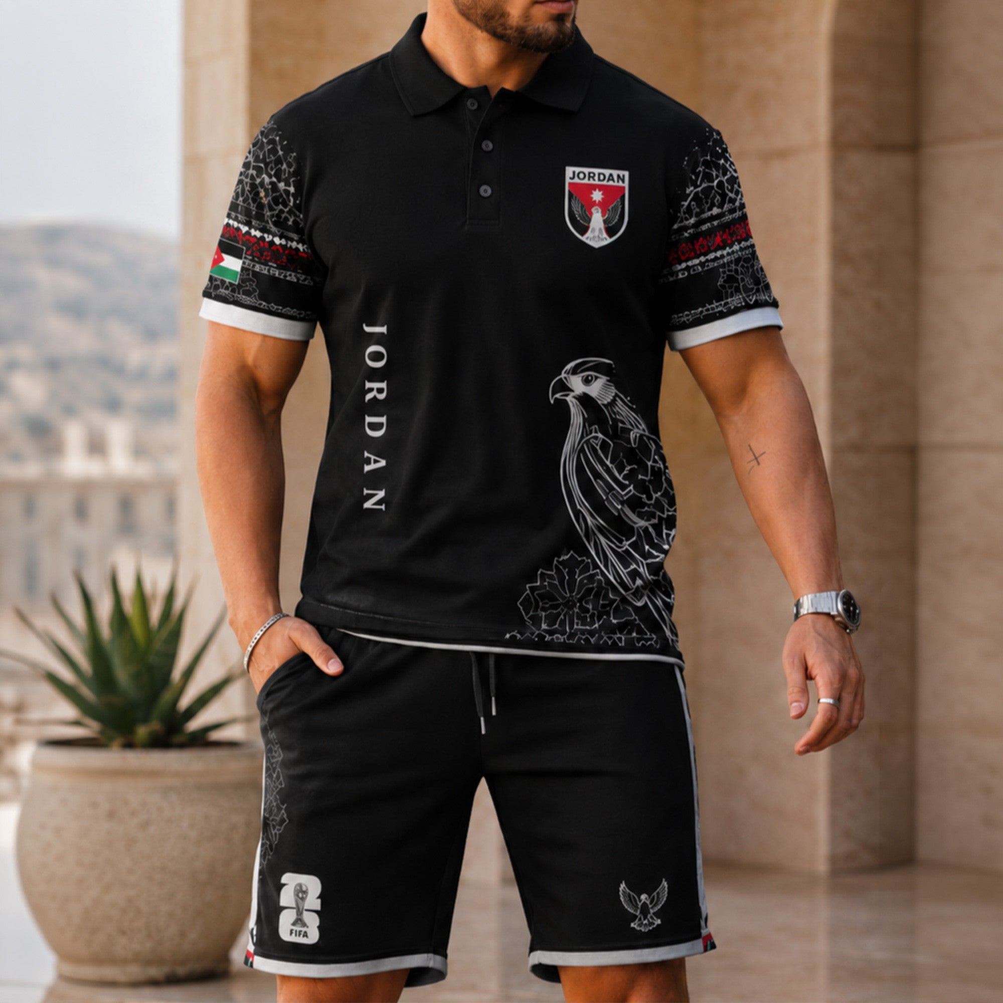 Jordan Wc26 Polo Short Set Pvt015