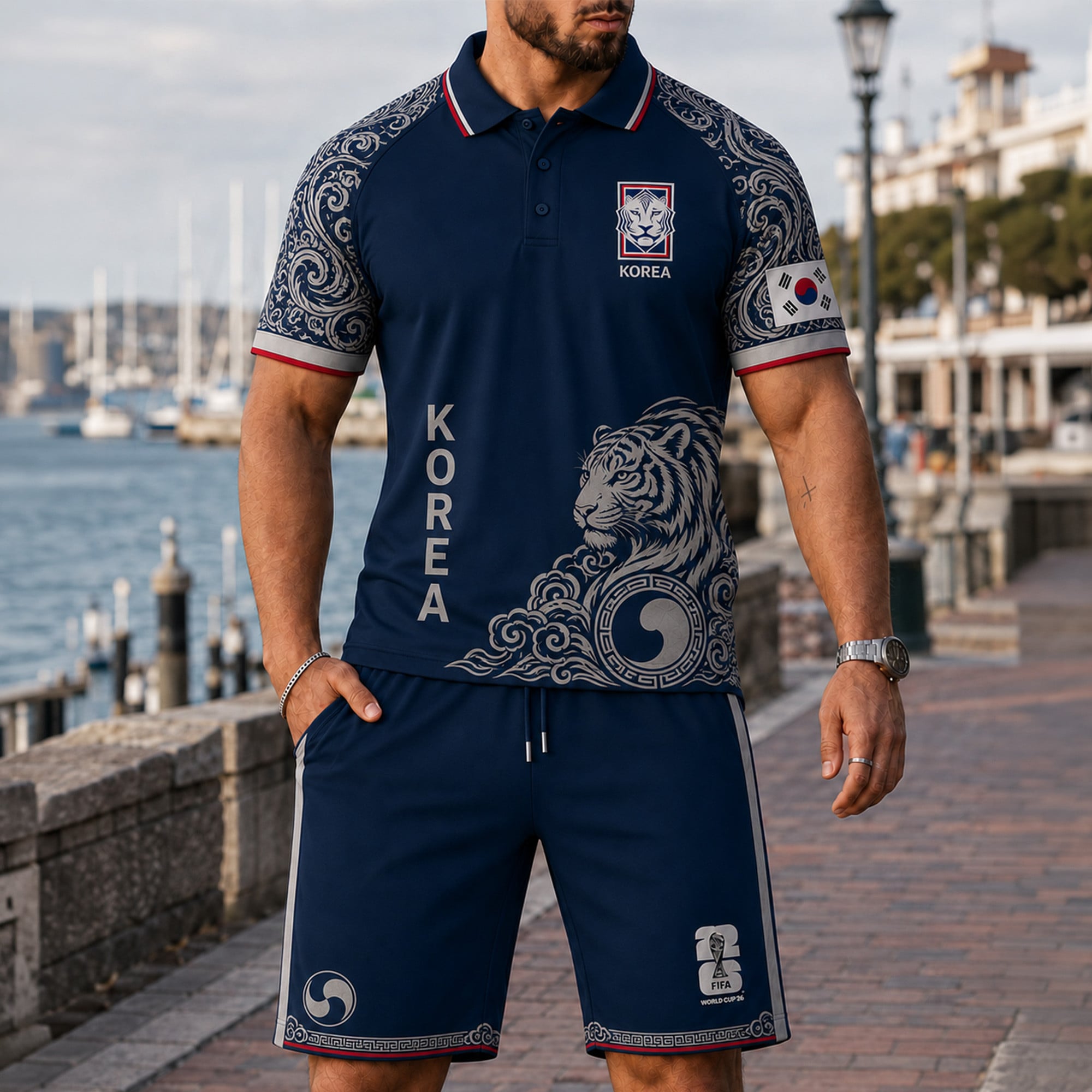 South Korea Wc26 Polo Short Set Pvt015