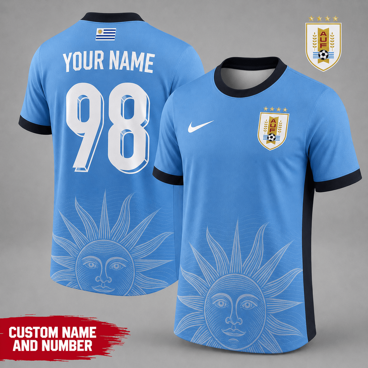 Uruguay | Premium Wc26 National Team Inspired Custom 3d Shirt