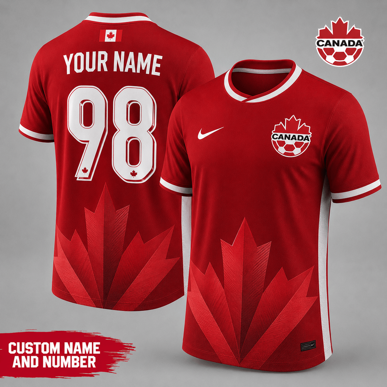 Canada | Premium Wc26 National Team Inspired Custom 3d Shirt