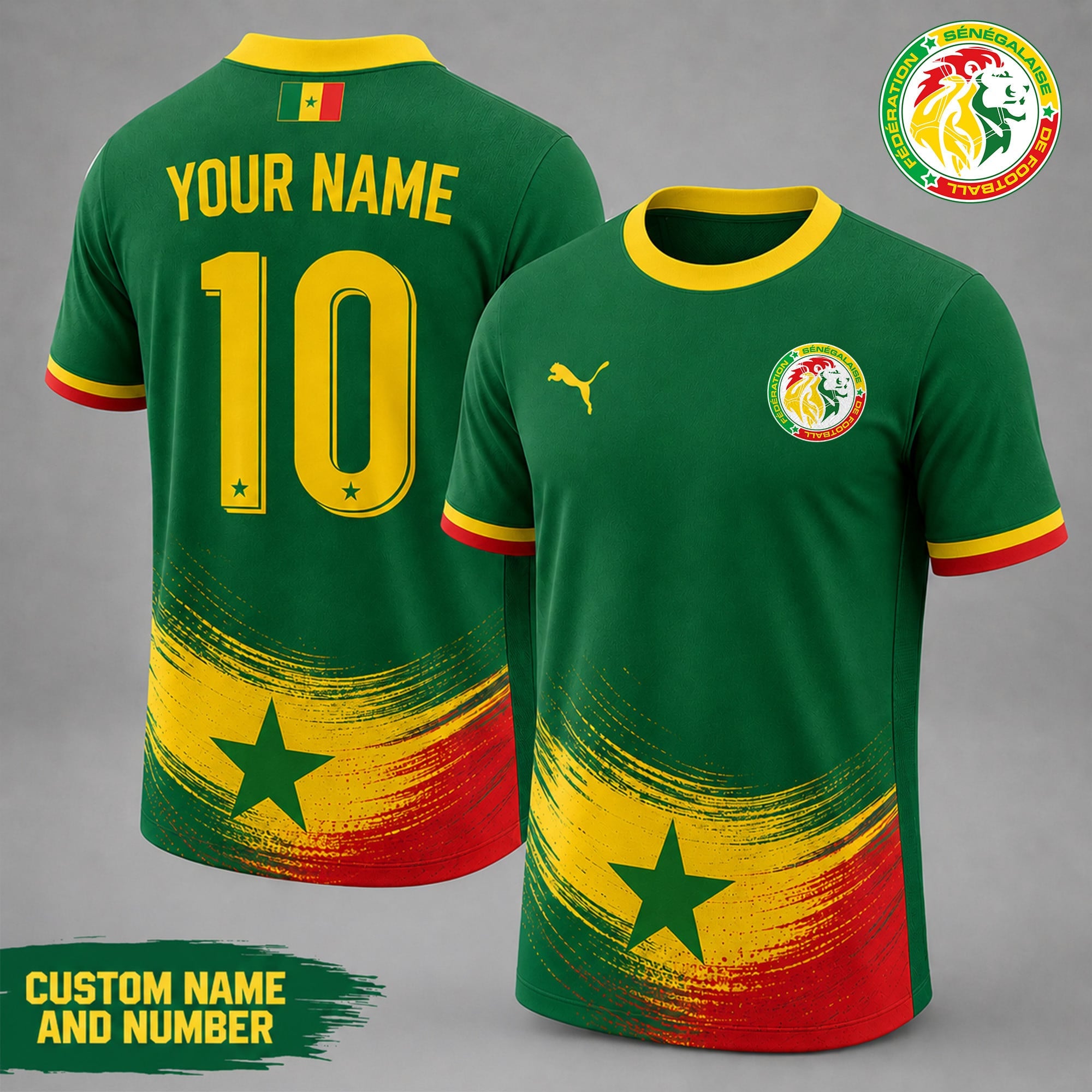 Senegal | Premium Wc26 National Team Inspired Custom 3d Shirt