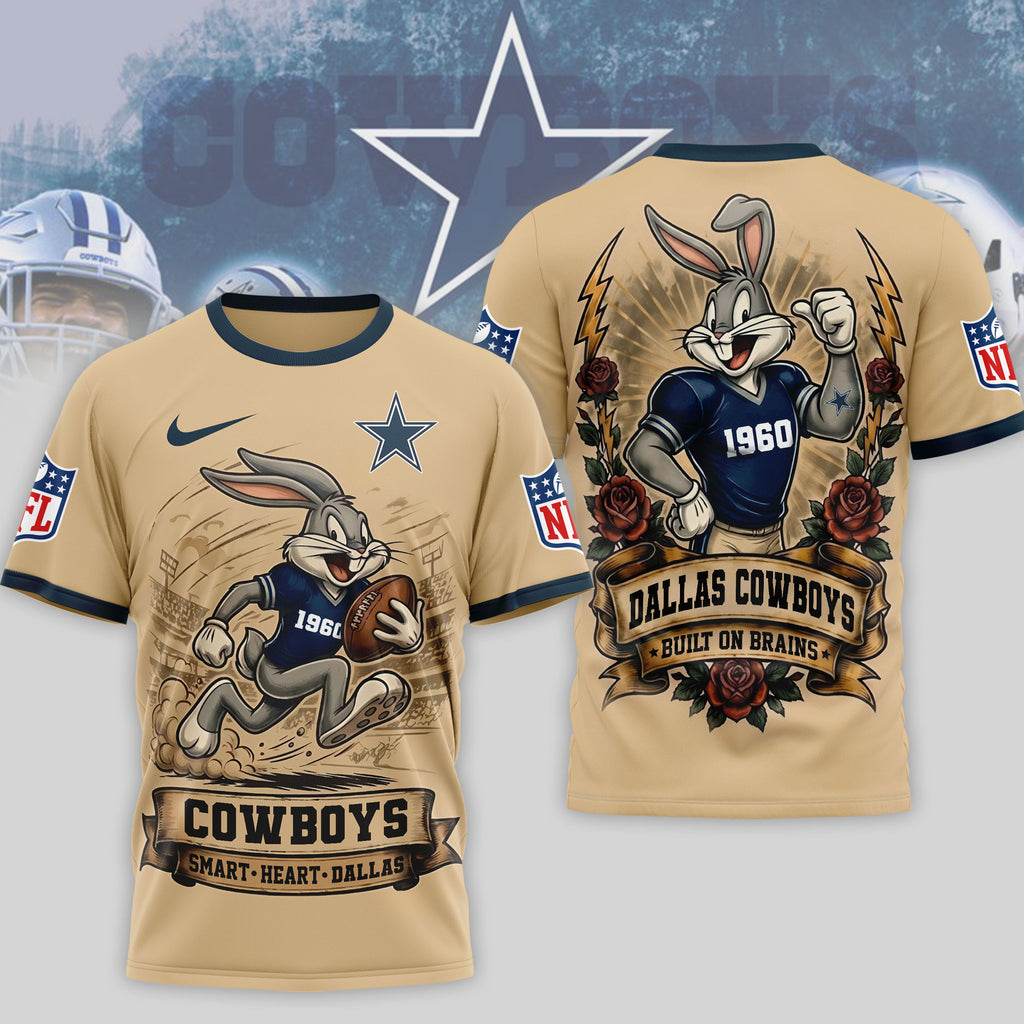 D.cowboys | Premium  Old School Game Day 3d Shirt Nf1