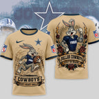 D.cowboys | Premium  Old School Game Day 3d Shirt Nf1