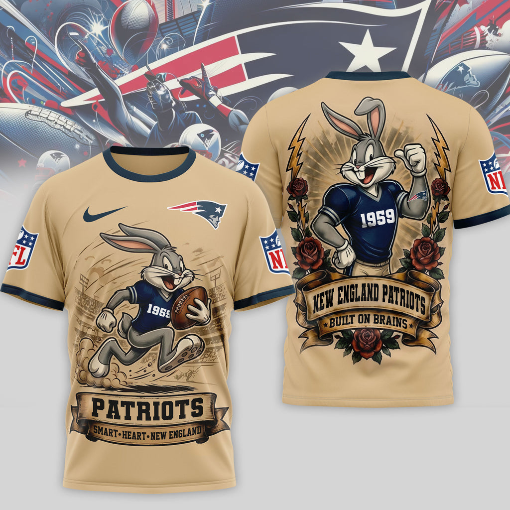 Ne.patriots | Premium  Old School Game Day 3d Shirt Nf1