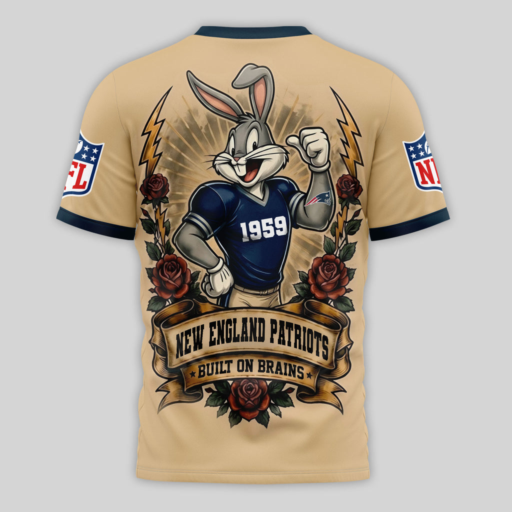 Ne.patriots | Premium  Old School Game Day 3d Shirt Nf1