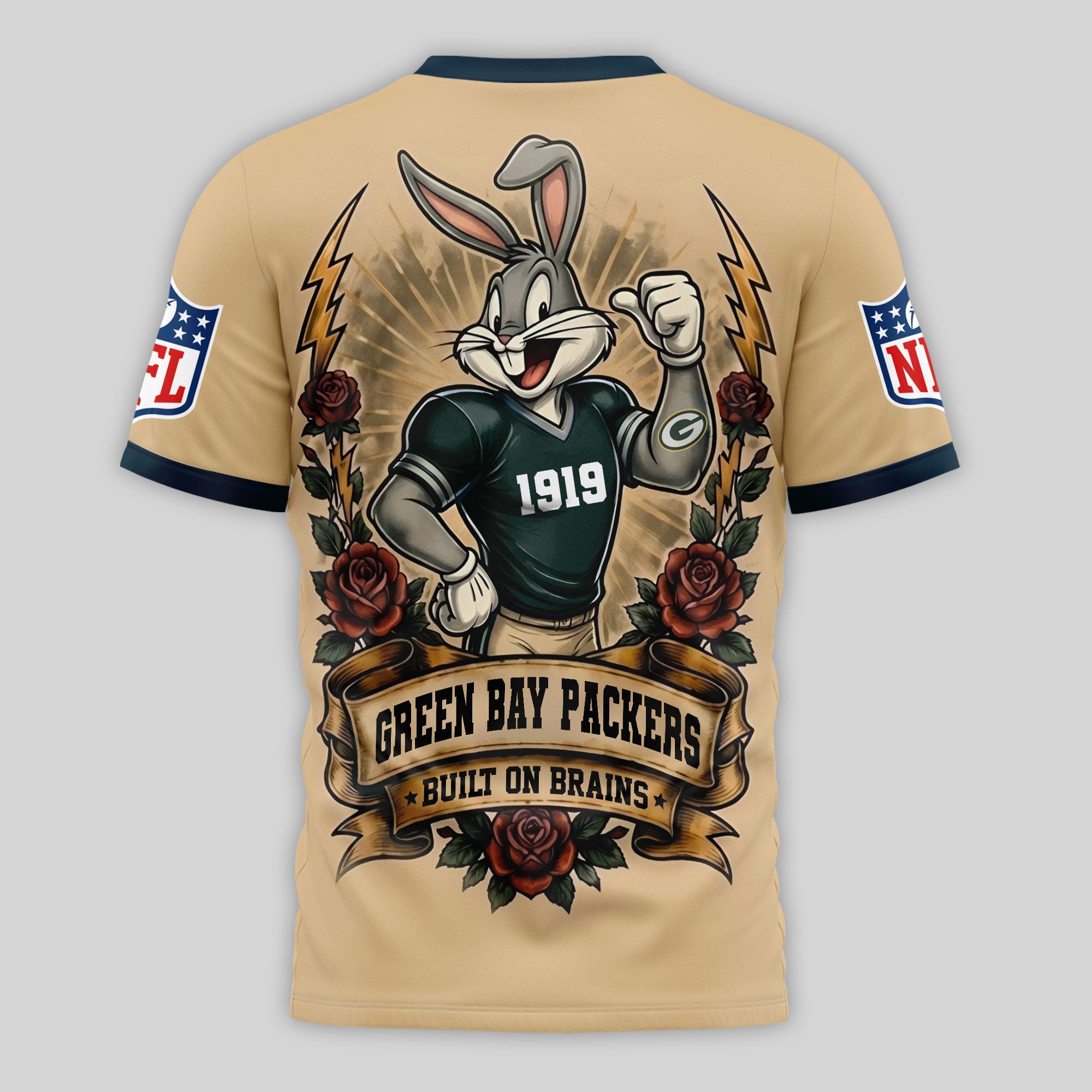 Gb.packers | Premium  Old School Game Day 3d Shirt Nf1