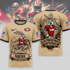 Sf.49ers | Premium  Old School Game Day 3d Shirt Nf1