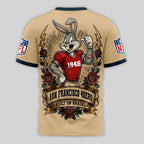 Sf.49ers | Premium  Old School Game Day 3d Shirt Nf1