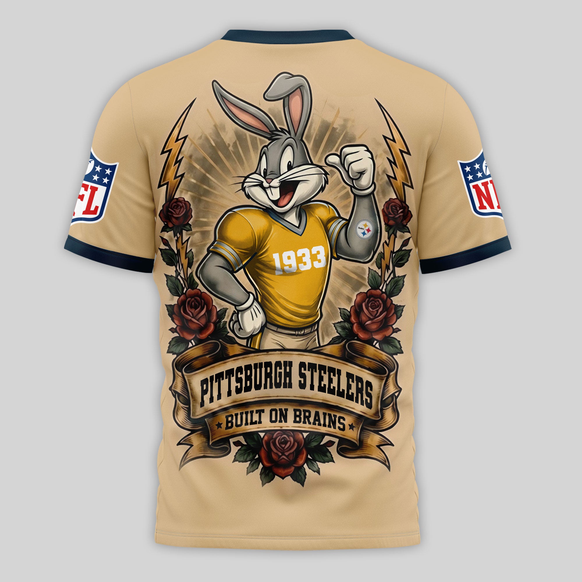 P.steelers | Premium  Old School Game Day 3d Shirt Nf1