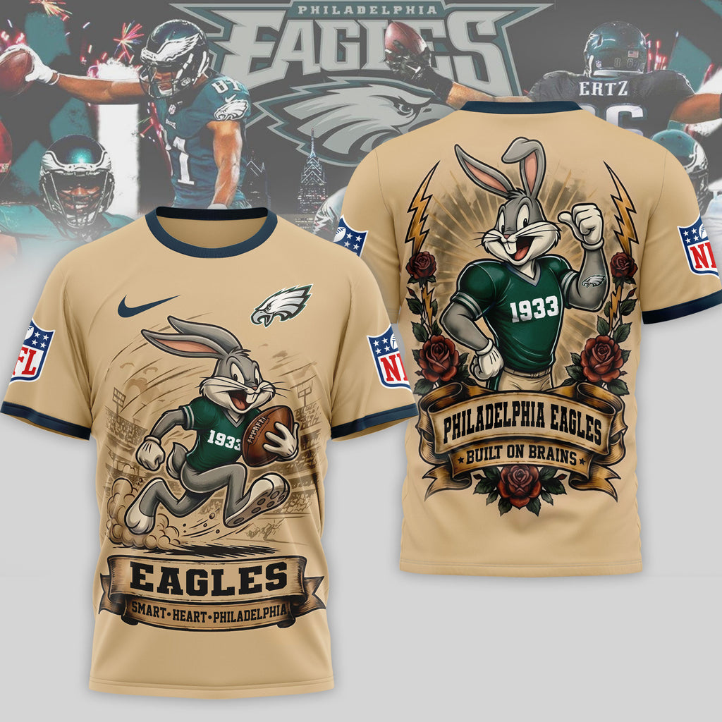 P.eagles | Premium  Old School Game Day 3d Shirt Nf1