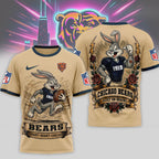 C.bears | Premium  Old School Game Day 3d Shirt Nf1