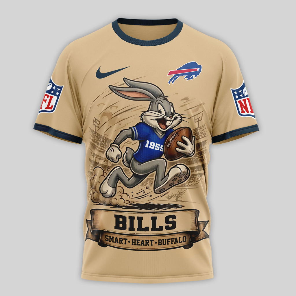 B.bills | Premium  Old School Game Day 3d Shirt Nf1