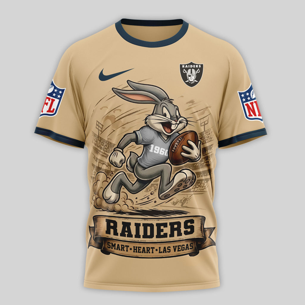 Lv.raiders | Premium  Old School Game Day 3d Shirt Nf1