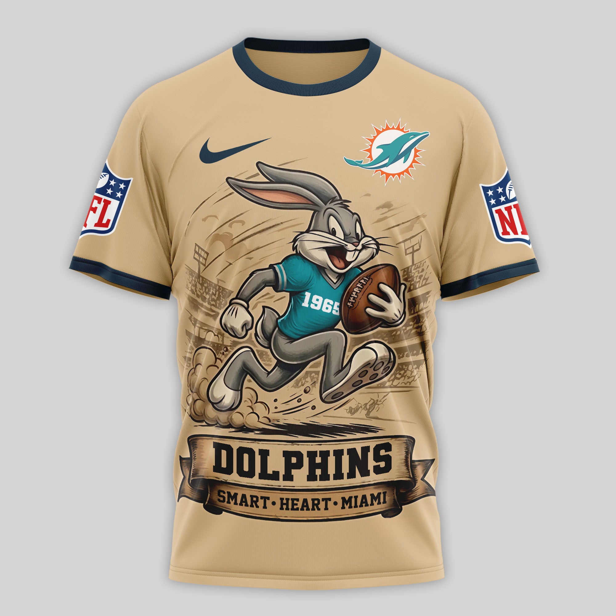 M.dolphins | Premium  Old School Game Day 3d Shirt Nf1