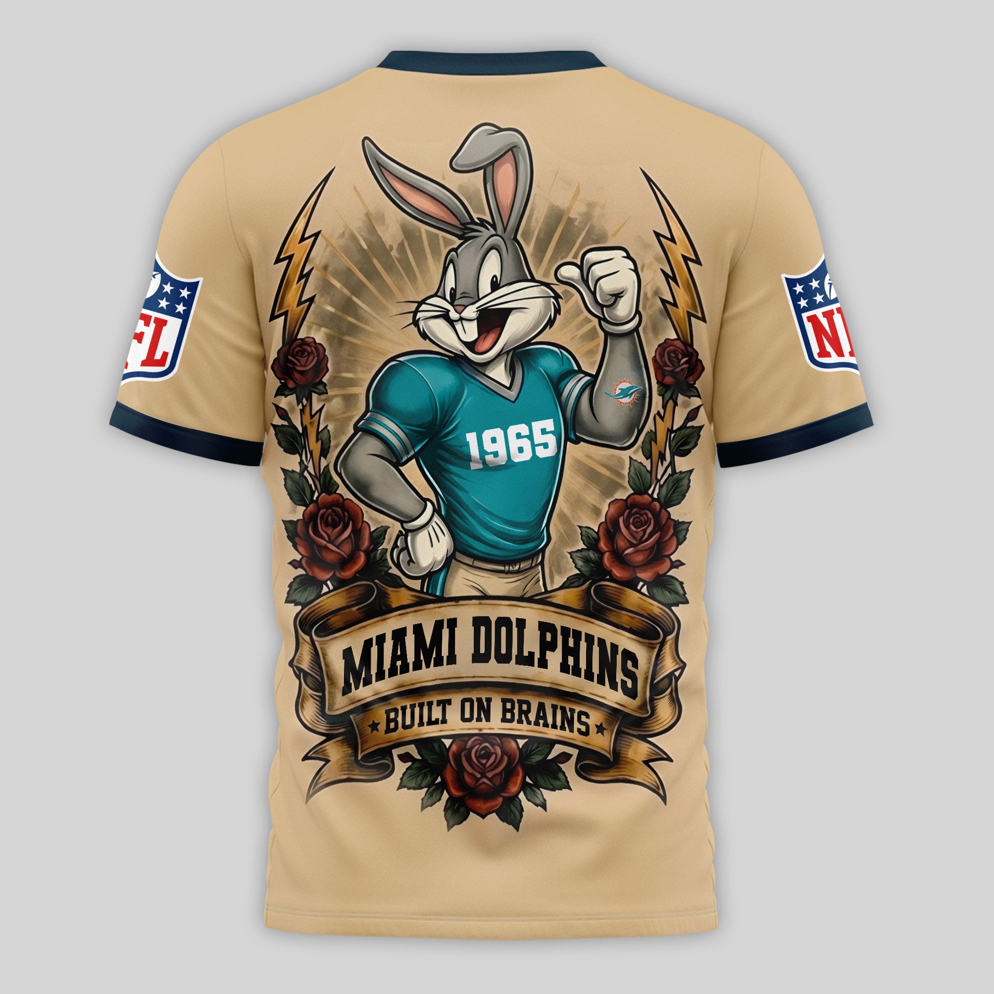 M.dolphins | Premium  Old School Game Day 3d Shirt Nf1