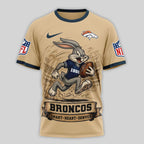 D.broncos | Premium  Old School Game Day 3d Shirt Nf1
