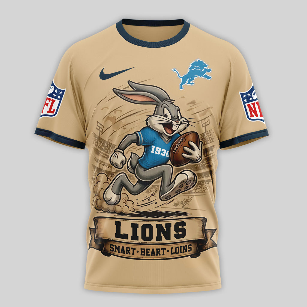 D.lions | Premium  Old School Game Day 3d Shirt Nf1