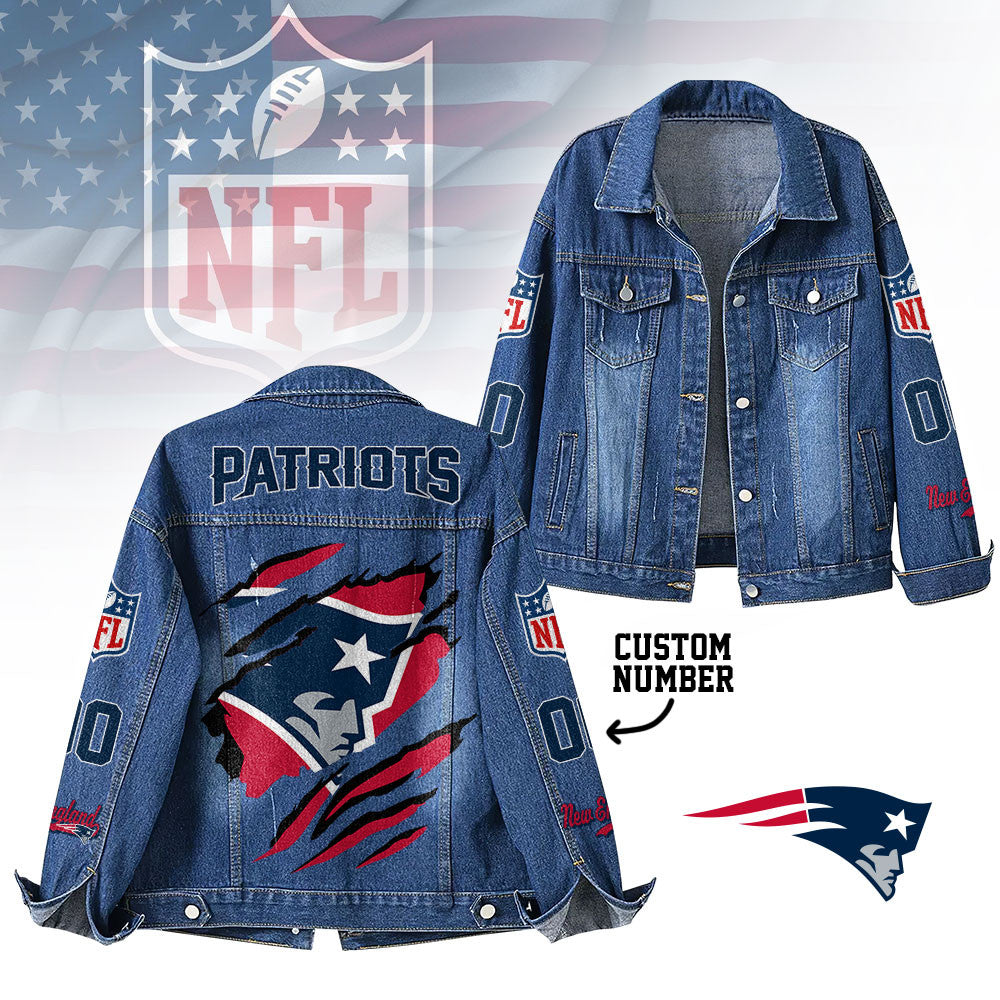 Ne.patriots | Premium Iconic Streetwear Denim Jacket Nf1