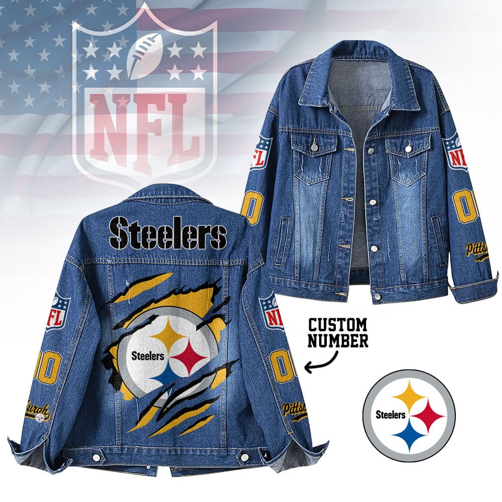 P.steelers | Premium Iconic Streetwear Denim Jacket Nf1